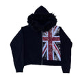 Fur Zip Up Hoodie
