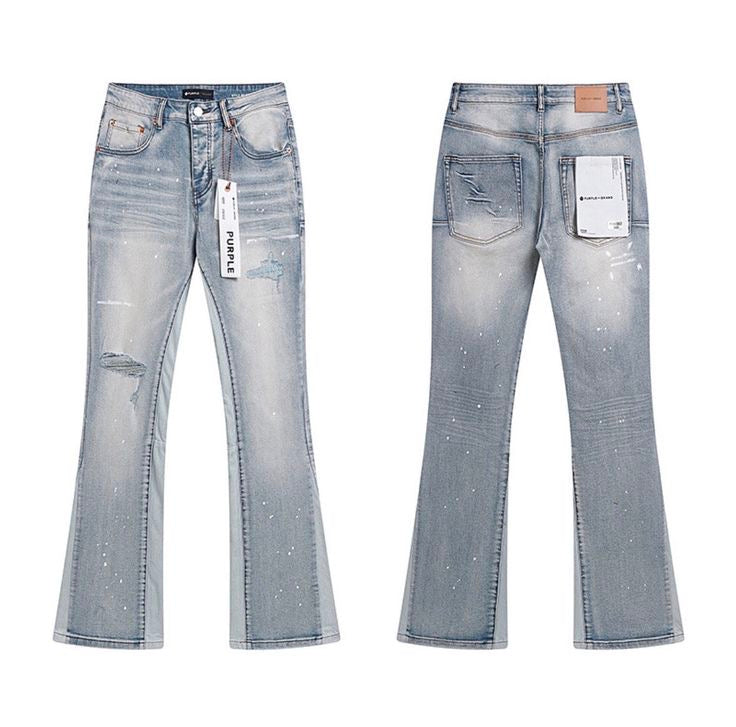 Purple Flared Jeans