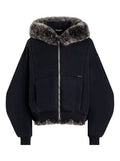 D&G fur zip up